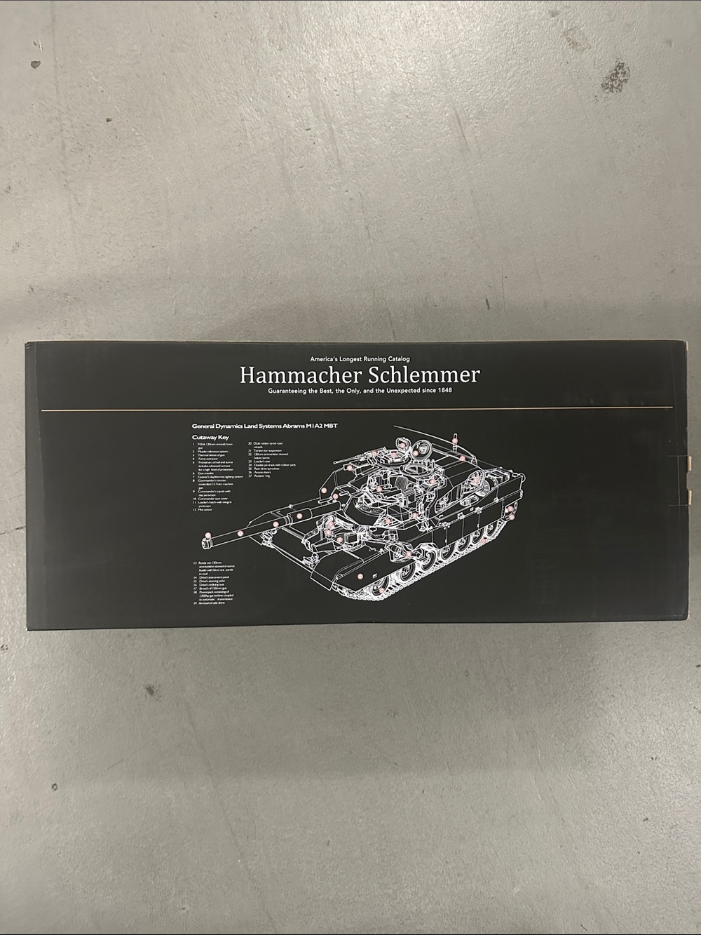 Hammacher Schlemmer Kids Toy Tank Model - Black